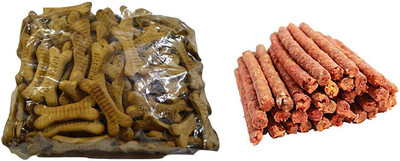 Foodie Puppies Dog Treat Combo - Chew Sticks Mutton(1kg) + Happi Dog Biscuits (1Kg) Mutton Dog Chew(2 kg, Pack of 2)
Foodie Puppies Dog Treat Combo - Chew Sticks Mutton(1kg) + Happi Dog Biscuits (1Kg) Mutton Dog Chew(2 kg, Pack of 2)