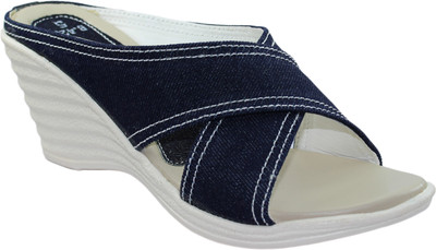Ileana Women Navy Wedges