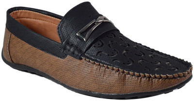 MarcoUno MarcoUno Black Colour Loafers Loafers For Men(Black