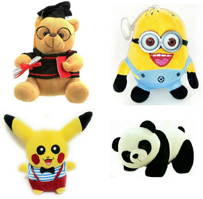 soniya Enterprises minion-20cm and Pikachu-40cm and panda-40cm and musical scholer teddy bear - 18 cm(Multicolor)
soniya Enterprises minion-20cm and Pikachu-40cm and panda-40cm and musical scholer teddy bear - 18 cm(Multicolor)