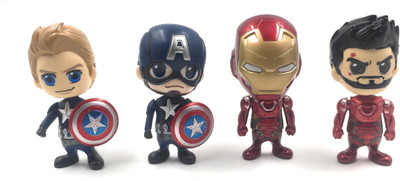 24x7eMall Civil War 4 Pcs Set ~ Captain America And Ironman Action Figures ~ Bendable(Multicolor)
24x7eMall Civil War 4 Pcs Set ~ Captain America And Ironman Action Figures ~ Bendable(Multicolor)