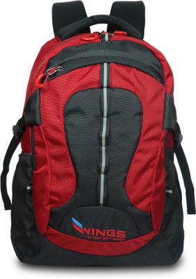 Wings Excellence 38 L Backpack(Red, Black), Black;red