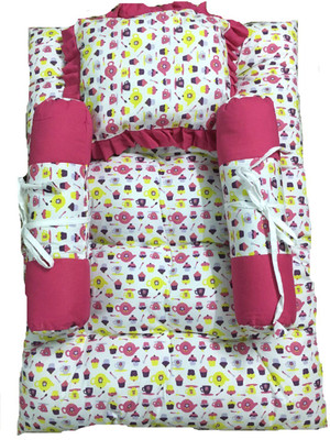 Krivi Kids Polyester, Cotton Bedding Set(Pink)