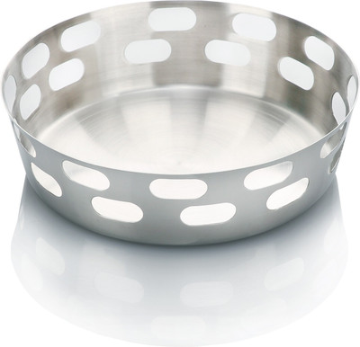 Urban Snackers Stainless Steel Bread Basket(Silver)