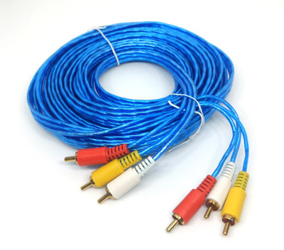 ANDTRONICS 3 RCA to 3 RCA Male AV RCA Audio Video Cable(Compatible with HDTV, Set Top Box, DTH, DVD Players, Blue)
ANDTRONICS 3 RCA to 3 RCA Male AV RCA Audio Video Cable(Compatible with HDTV, Set Top Box, DTH, DVD Players, Blue)