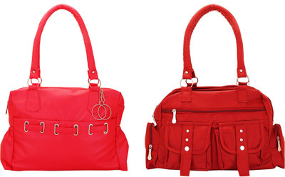 Lady bar Shoulder Bag(Red)