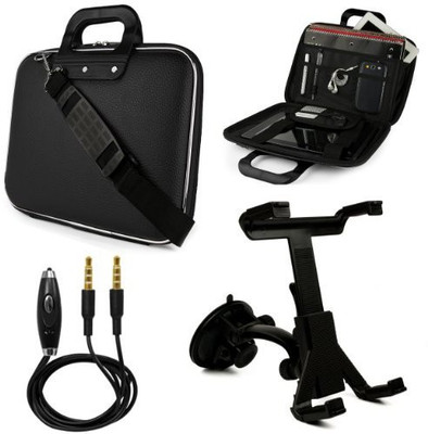 SumacLife 10 inch Laptop Messenger Bag(Black)