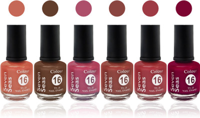 seven 7 seas cosmetics makeup velvet matte nail polish Premium multicolor Collection Combo shade 16
seven 7 seas cosmetics makeup velvet matte nail polish Premium multicolor Collection Combo shade 16
