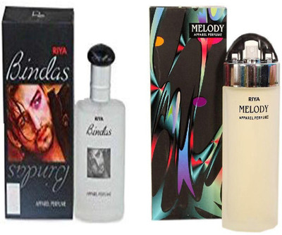 Riya MELODY PERFUME BODY SPRAY 150 ML + BINDAS MANIA PERFUME BODY SPRAY 150 ML Perfume - 150 ml(For Men & Women)
Riya MELODY PERFUME BODY SPRAY 150 ML + BINDAS MANIA PERFUME BODY SPRAY 150 ML Perfume - 150 ml(For Men & Women)