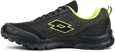 Lotto Running Shoes For Men(Black, Black;lime