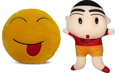 MTC Tongue Out Smile Cushion (32cm)Combo With Shinchan (40cm) Stuffed Toy - 40 cm(Yellow)
MTC Tongue Out Smile Cushion (32cm)Combo With Shinchan (40cm) Stuffed Toy - 40 cm(Yellow)