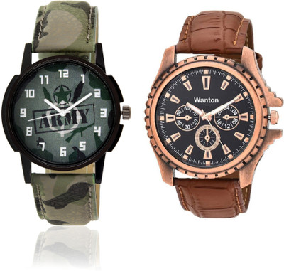 Wanton 01S03D8 green army pattern stylish watch with coper chronograph pattern attractive watch combo for men and women Watch - For Boys & Girls
Wanton 01S03D8 green army pattern stylish watch with coper chronograph pattern attractive watch combo for men and women Watch - For Boys & Girls