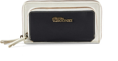 Sophia Visconti Casual White, Black Clutch, Black;white