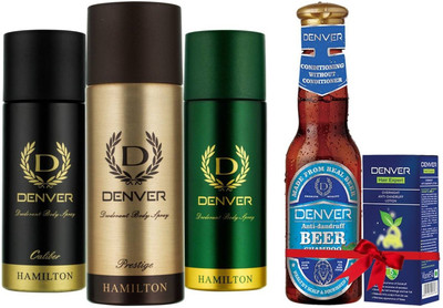 Denver Hamilton,Caliber,Prestige Body Spray With Anti Dandruff Beer Shampoo(Set of 4)
Denver Hamilton,Caliber,Prestige Body Spray With Anti Dandruff Beer Shampoo(Set of 4)