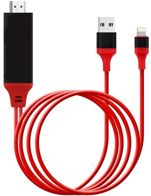 Lambent 8-Pin Lightning To Hdmi Cable Hdtv Adapter HDMI Cable compatible with Android and IOS Device HDMI Cable(LED TV, LCD TV, Red)
Lambent 8-Pin Lightning To Hdmi Cable Hdtv Adapter HDMI Cable compatible with Android and IOS Device HDMI Cable(LED TV, LCD TV, Red)