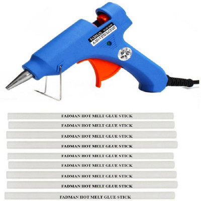 FADMAN Blue 20W On Off Switch And Indicator With 9 Hot Melt Glue Sticks Standard Temperature Corded Glue Gun (7 mm) Standard Temperature Corded Glue Gun(7 mm)
FADMAN Blue 20W On Off Switch And Indicator With 9 Hot Melt Glue Sticks Standard Temperature Corded Glue Gun (7 mm) Standard Temperature Corded Glue Gun(7 mm)