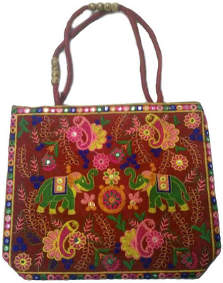 MDR Handicraft Hand-held Bag(Maroon)