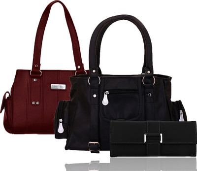 Lady bar Hand-held Bag(Maroon)