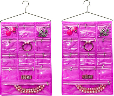 Atorakushon Atorakushon® Multifunction Wardrobe / Clear 13 Pockets Dressing Kit, Wall hanging, Jewellery Sorting Storage Bag/ Door Wall Hanging Organizer, Make up organizer, daily use kit Pack of 2 ( Purple ) Jewellery Organizer( )
Atorakushon Atorakushon® Multifunction Wardrobe / Clear 13 Pockets Dressing Kit, Wall hanging, Jewellery Sorting Storage Bag/ Door Wall Hanging Organizer, Make up organizer, daily use kit Pack of 2 ( Purple ) Jewellery Organizer( )