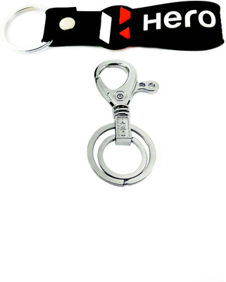 ShopTop Double sided rubber keychain with Key Hook Key Chain