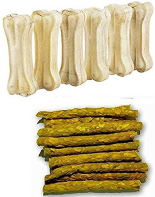 Foodie Puppies Pressed Dog Bone 8 inches - Pack of 6 bones and Chicken Sticks, 1Kg Chicken Dog Chew(480 g, Pack of 6)
Foodie Puppies Pressed Dog Bone 8 inches - Pack of 6 bones and Chicken Sticks, 1Kg Chicken Dog Chew(480 g, Pack of 6)