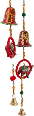 SAARTHI Rajasthani Handicraft bell elephant Wall / door hanging toran / showpiece / figurine Metal Tapestry Artificial Beads for Home Décor (Set of 2 hangings) Decorative Showpiece - 60 cm(Paper, Multicolor)
SAARTHI Rajasthani Handicraft bell elephant Wall / door hanging toran / showpiece / figurine Metal Tapestry Artificial Beads for Home Décor (Set of 2 hangings) Decorative Showpiece - 60 cm(Paper, Multicolor)