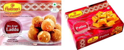 Haldiram's Dry Fruit Laddu and Patish (Combo Pack)(800 g, Box)