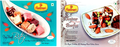 Haldiram's Assorted Dry Fruit Bite and Khajur Dryfruits Burfi (Combo Pack)(800 g, Box)
Haldiram's Assorted Dry Fruit Bite and Khajur Dryfruits Burfi (Combo Pack)(800 g, Box)