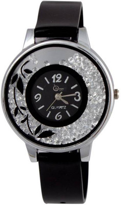 Shunya Black Flower Print Dial Movable Diamond PU Strap Analouge Watch For Women And Girls Watch Watch - For Women
Shunya Black Flower Print Dial Movable Diamond PU Strap Analouge Watch For Women And Girls Watch Watch - For Women