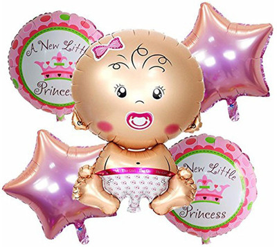 AMFIN Printed (Pack Of 5) Baby Shower Foil Balloons Party Decoration Kids Girl Arrival Birthday Party Decoration Supplies Inflatable Air Balloon Balloon(Multicolor, Pack of 1)
AMFIN Printed (Pack Of 5) Baby Shower Foil Balloons Party Decoration Kids Girl Arrival Birthday Party Decoration Supplies Inflatable Air Balloon Balloon(Multicolor, Pack of 1)