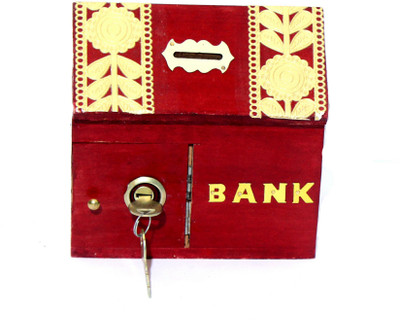 Worthy Fancy Shoppee Beautifully handicrafted Wooden Money Bank With Hut Shaped Size(15x10x15)Cm Coin Bank(Red)
Worthy Fancy Shoppee Beautifully handicrafted Wooden Money Bank With Hut Shaped Size(15x10x15)Cm Coin Bank(Red)