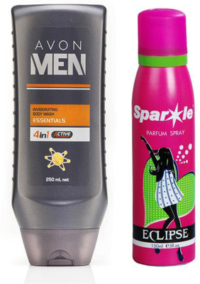 Avon Anew For Men Body Wash (250 ml) With one sparkle perfume spray 150 ml(Set of 2)
Avon Anew For Men Body Wash (250 ml) With one sparkle perfume spray 150 ml(Set of 2)