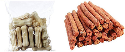 Foodie Puppies Pressed Dog Bone 3 inches - 1 Kg and Mutton Sticks - 1Kg Mutton Dog Chew(2 kg, Pack of 2)
Foodie Puppies Pressed Dog Bone 3 inches - 1 Kg and Mutton Sticks - 1Kg Mutton Dog Chew(2 kg, Pack of 2)