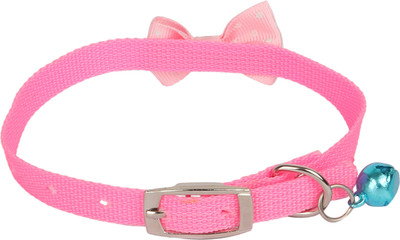 SRI Designer Adjustable Polka Dot Bow Design Nylon Collar with Bell for Puppy/Cat-1 cm (Neon Pink) Cat Everyday Collar(, Pink
SRI Designer Adjustable Polka Dot Bow Design Nylon Collar with Bell for Puppy/Cat-1 cm (Neon Pink) Cat Everyday Collar(, Pink