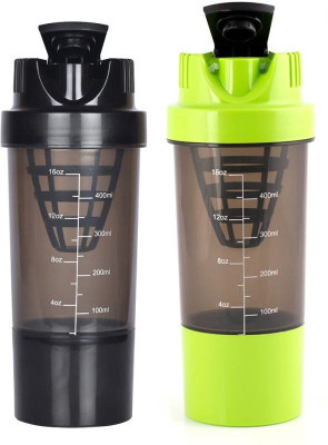 Xudo Crossfit Fitness Gym Protein Shaker/Sipper 500 ml Shaker(Pack of 2, Black, Green)
Xudo Crossfit Fitness Gym Protein Shaker/Sipper 500 ml Shaker(Pack of 2, Black, Green)