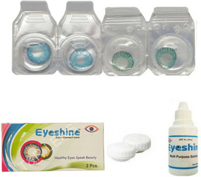 Eyeshine T&R Lens Blue And Turquoise Color Contact Lens 2 Pair With Case And Solution(0 Power) Monthly Contact Lens Monthly Contact Lens(0, blue, Pack of 2)
Eyeshine T&R Lens Blue And Turquoise Color Contact Lens 2 Pair With Case And Solution(0 Power) Monthly Contact Lens Monthly Contact Lens(0, blue, Pack of 2)