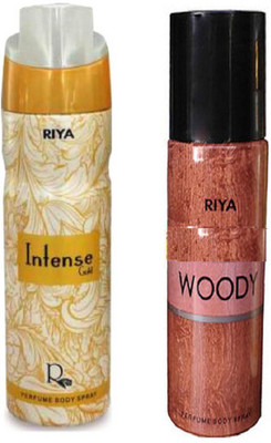 Riya WOODY PERFUME BODY SPRAY 150 ML + INTENSE GOLD PERFUME BODY SPRAY 200 ML Deodorant Spray - For Men & Women(200 ml)
Riya WOODY PERFUME BODY SPRAY 150 ML + INTENSE GOLD PERFUME BODY SPRAY 200 ML Deodorant Spray - For Men & Women(200 ml)