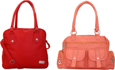 Lady bar Shoulder Bag(Pink, Red)