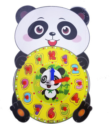 Emob Educational Time Learning Panda Shaped Wooden Clock For Kids with Moveable Hands Features(Multicolor)
Emob Educational Time Learning Panda Shaped Wooden Clock For Kids with Moveable Hands Features(Multicolor)