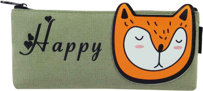 Bag of Small Things Stylish Happy Fox Orange Art Canvas Pencil Box(Set of 1, Light Green)
Bag of Small Things Stylish Happy Fox Orange Art Canvas Pencil Box(Set of 1, Light Green)