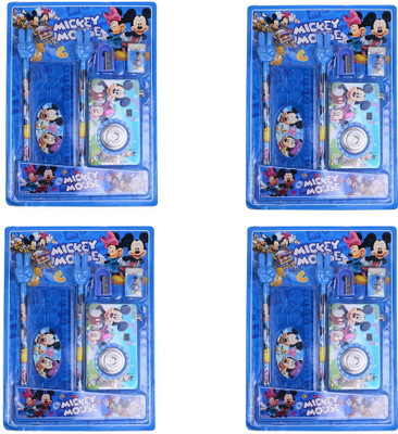 Majik Pencil Box Cartoon Art Plastic Pencil Boxes(Set of 24, Blue)