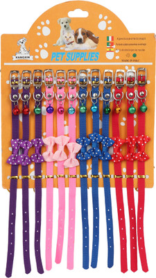 SRI Designer Adjustable Polka Dot Bow Design Nylon Collar With Bell For Puppy/Cat-1 CM Cat Everyday Collar(, Multicolor
SRI Designer Adjustable Polka Dot Bow Design Nylon Collar With Bell For Puppy/Cat-1 CM Cat Everyday Collar(, Multicolor