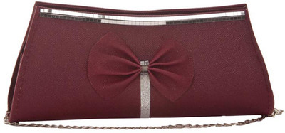 Aliado Women Evening/Party Pink Leatherette Sling Bag