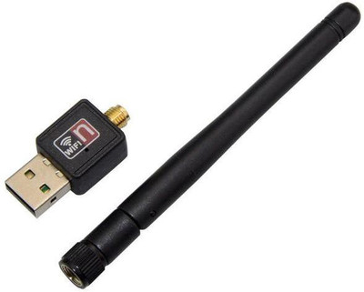 DRUMSTONE USB Wifi Dongle 802.11N/G/B With Antenna Compatible With All Windows PC Computers And Laptops USB Adapter(Black)
DRUMSTONE USB Wifi Dongle 802.11N/G/B With Antenna Compatible With All Windows PC Computers And Laptops USB Adapter(Black)