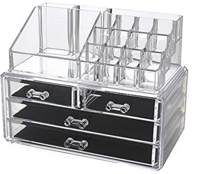 Inditradition 4 Layer Dressing Table Cosmetic Make Up & Jewelry Organizer Drawers Organizer Vanity Box(White)
Inditradition 4 Layer Dressing Table Cosmetic Make Up & Jewelry Organizer Drawers Organizer Vanity Box(White)
