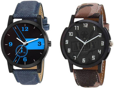 Rage Enterprise New Stylish Blue & Brown Leather Strap Combo of 2 Boys Watch - For Men
Rage Enterprise New Stylish Blue & Brown Leather Strap Combo of 2 Boys Watch - For Men