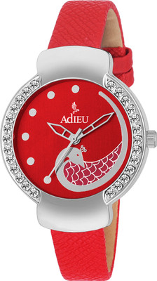 Adieu Analog Sleek Edition Red Watch For Women's Watch - For Girls