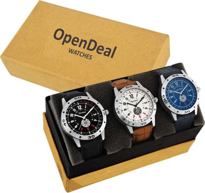 OpenDeal Stylish Graceful Multicolor Leather Belt Analogue Combo Watch For Men & Women Watch For Girls & Boys Watch - For Men & Women
OpenDeal Stylish Graceful Multicolor Leather Belt Analogue Combo Watch For Men & Women Watch For Girls & Boys Watch - For Men & Women