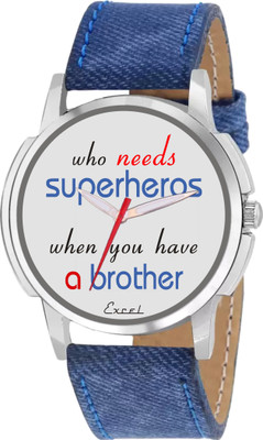 Excel Denim Who Need Superhero who have brother watch for mens & Boys Watch - For Men
Excel Denim Who Need Superhero who have brother watch for mens & Boys Watch - For Men