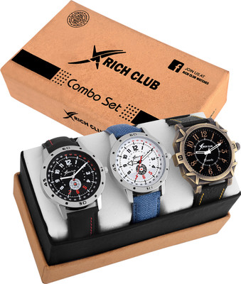 Rich Club RC-8080 GENTLEMEN'S Exclusive (Casual+Party Wear+Formal) Designer Combo Watch - For Men
Rich Club RC-8080 GENTLEMEN'S Exclusive (Casual+Party Wear+Formal) Designer Combo Watch - For Men